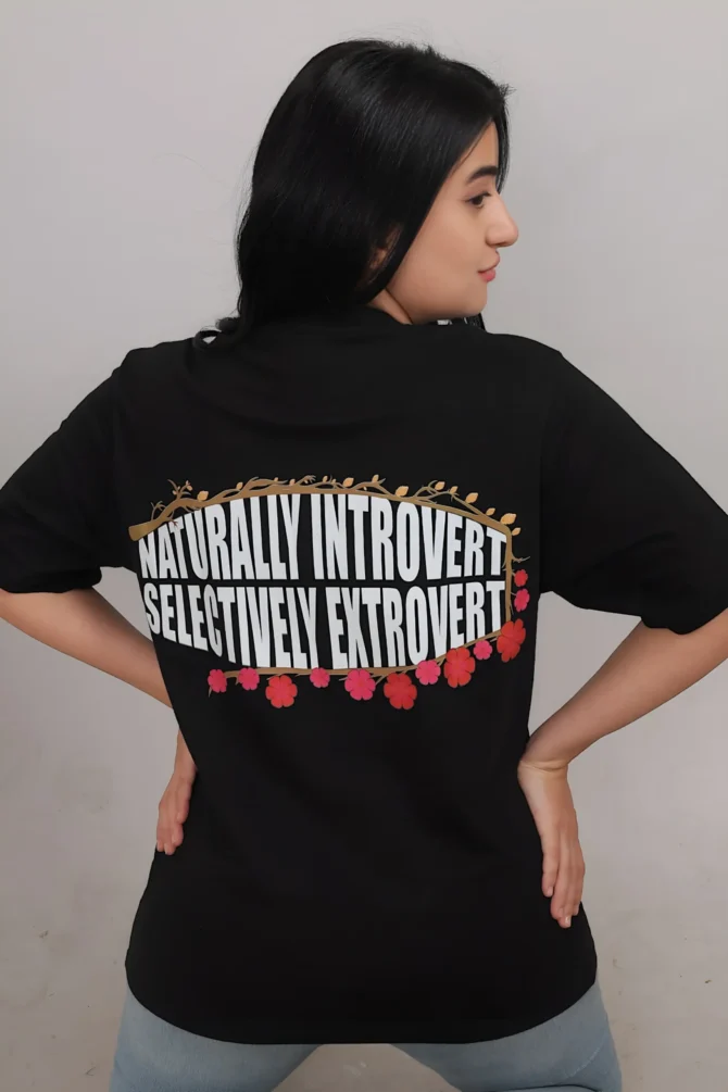 Naturally Introvert Oversized T-Shirt - Image 3