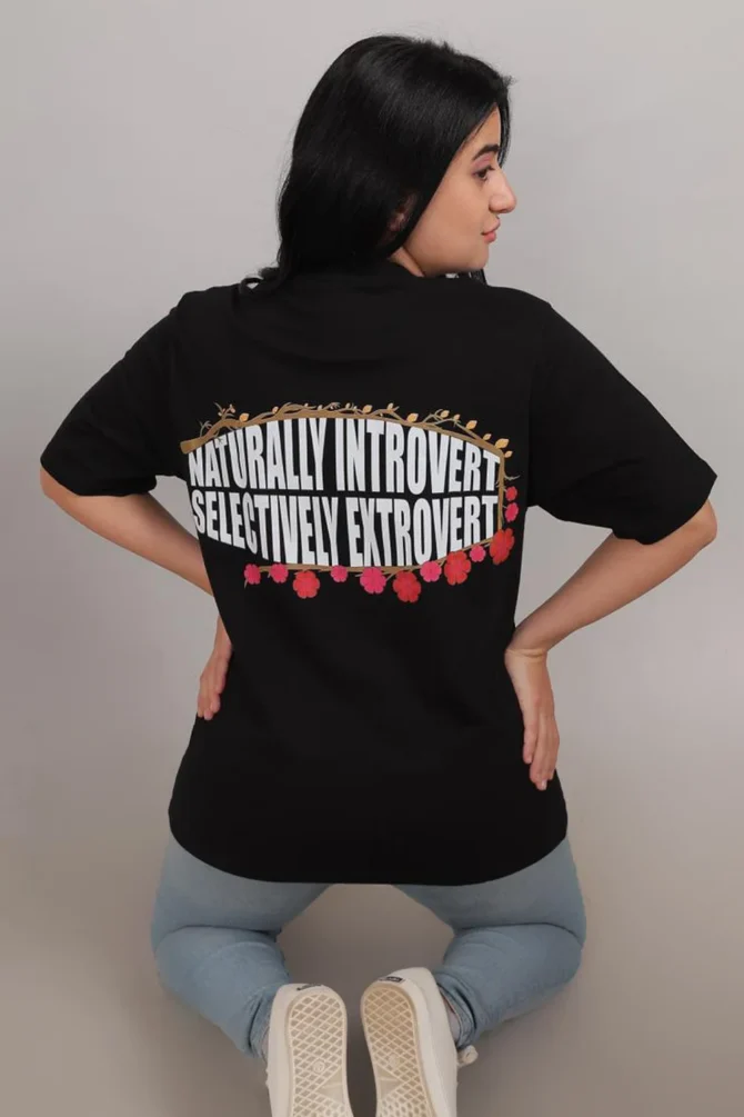 Naturally Introvert Oversized T-Shirt - Image 6