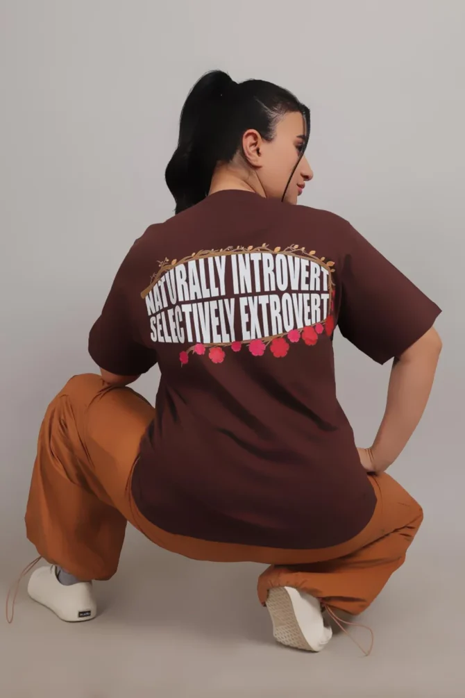 Naturally Introvert Oversized T-Shirt - Image 4