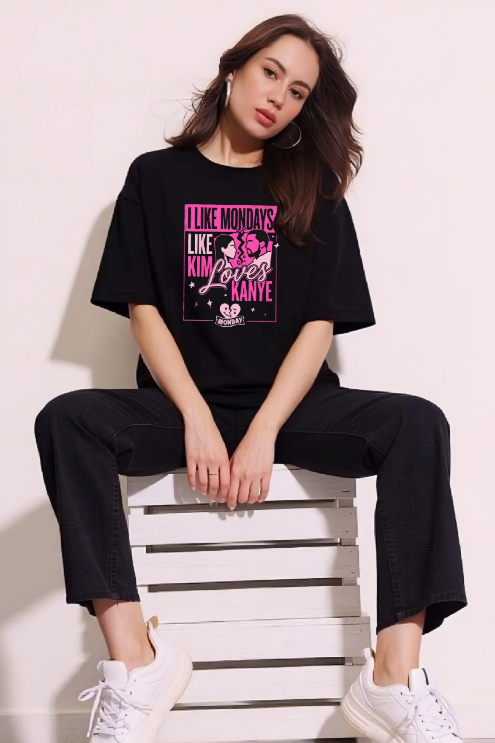 Kim love Kanye Oversized T-Shirt - Image 3