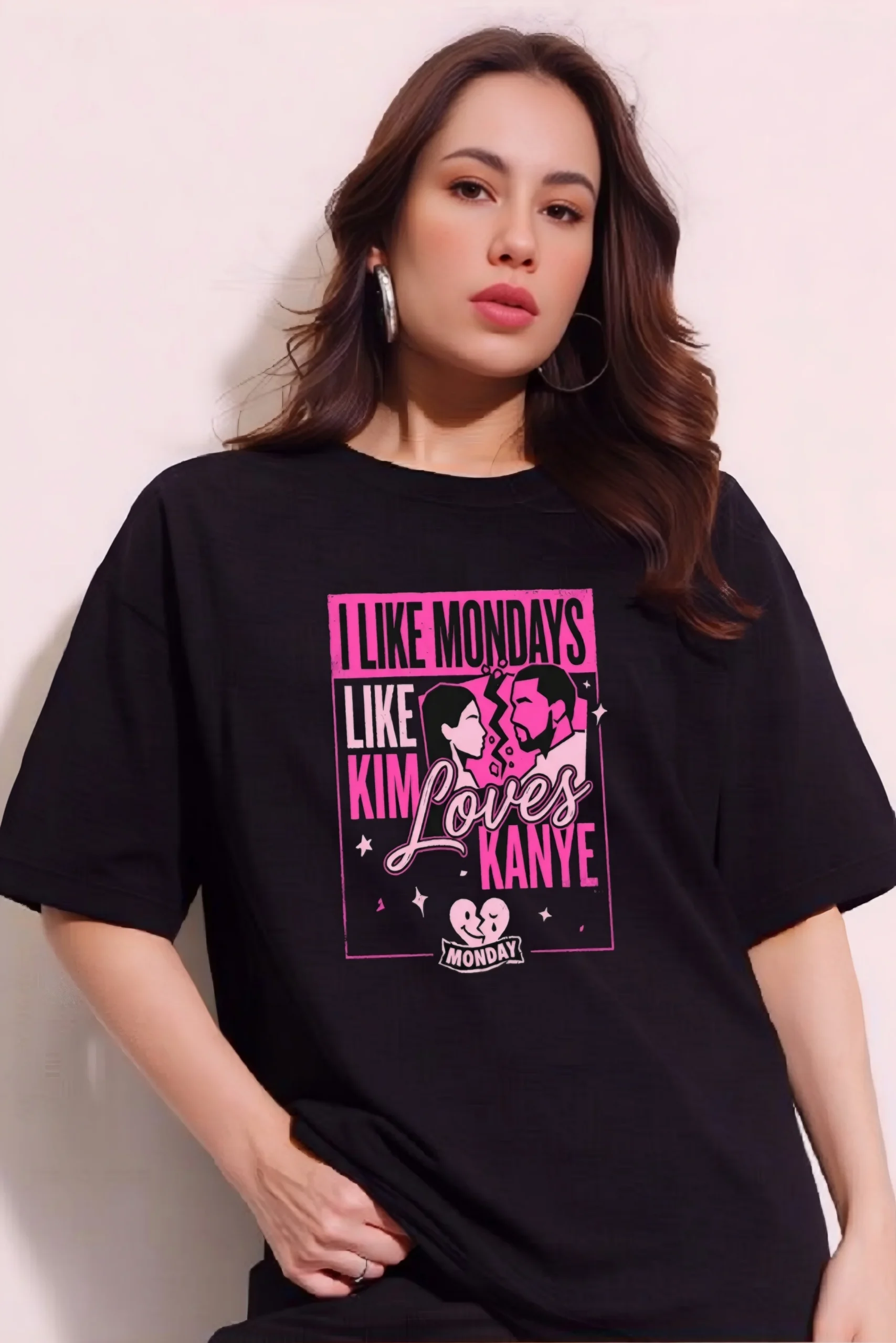Kim love Kanye Oversized T-Shirt