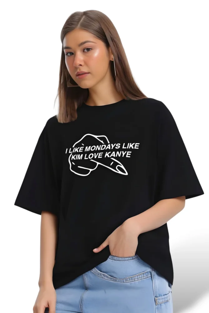 Kim love Kanye Oversized T-Shirt - Image 3