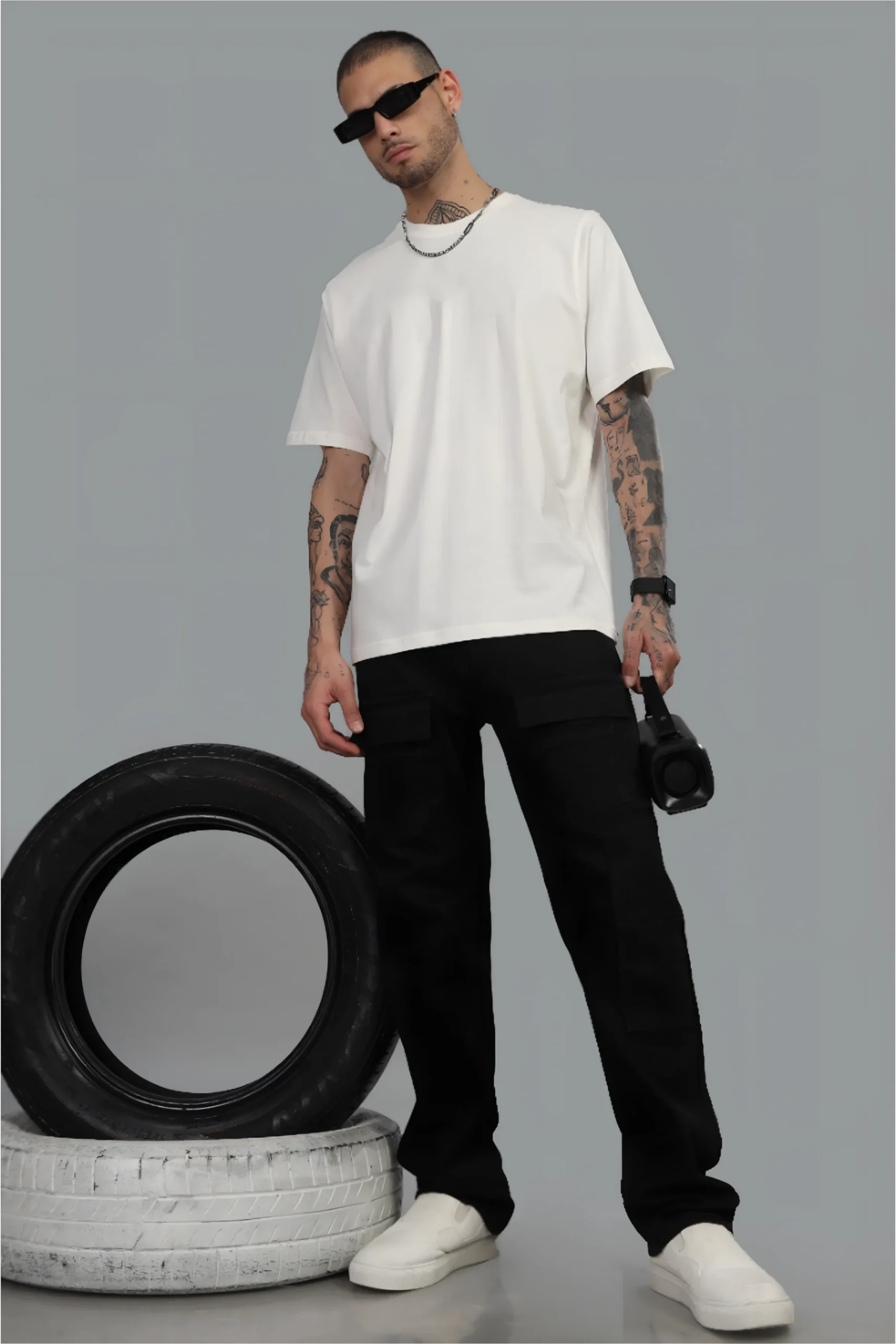 White Basic Oversized T-Shirt