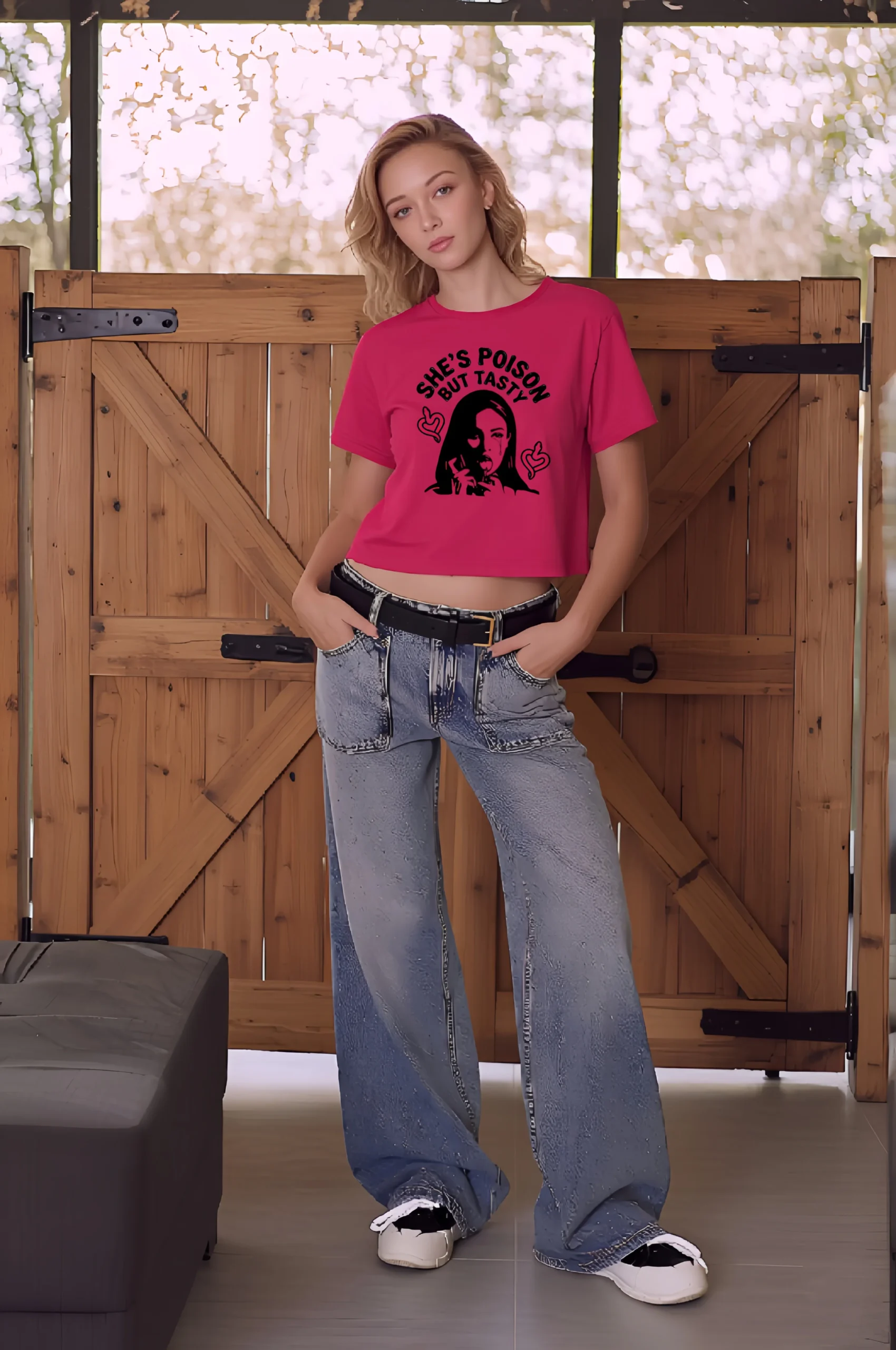 She's Poison but Tasty Crop top - Image 4