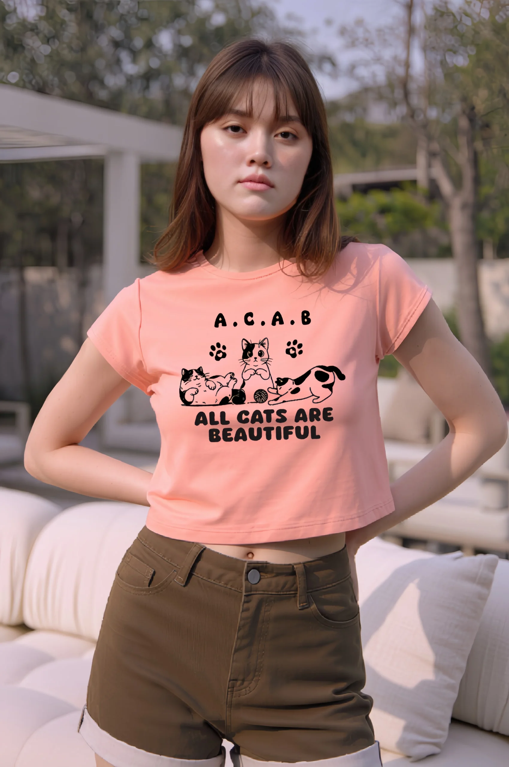 All Cats are Beautiful Crop Top
