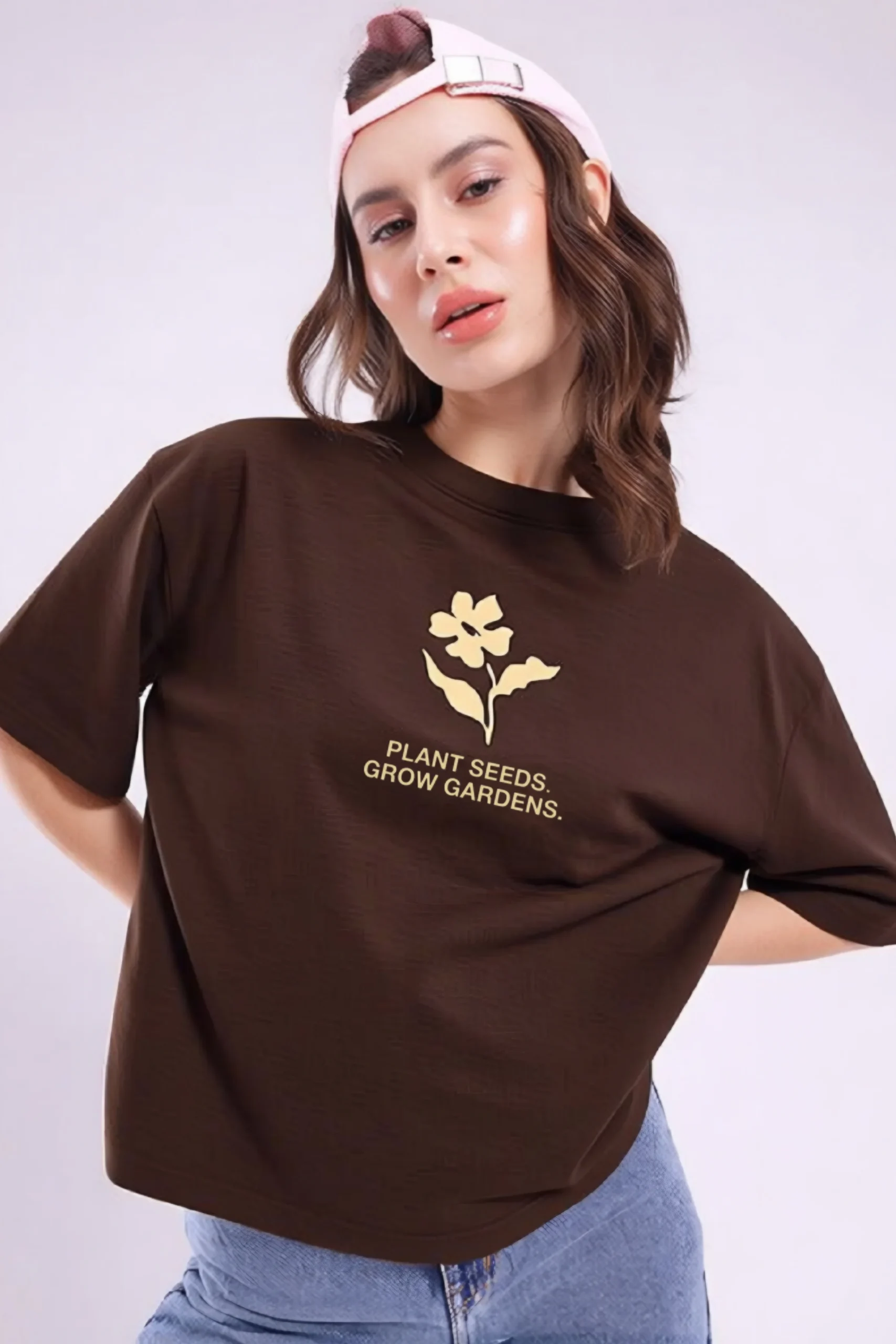 Plant Seeds Grow Garden Oversized T-shirt