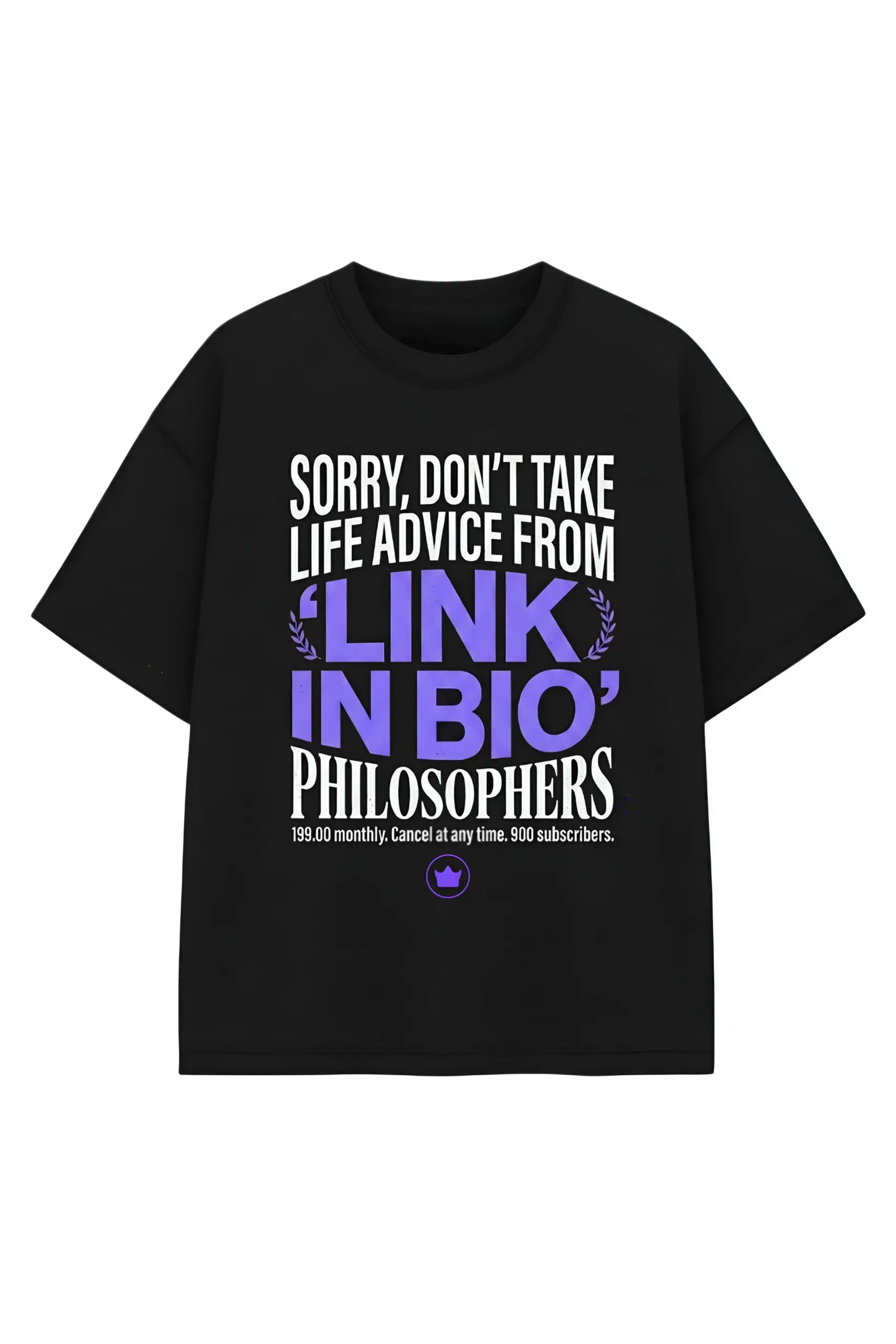₹199 Monthly Bio Philosophers Oversized T-shirt
